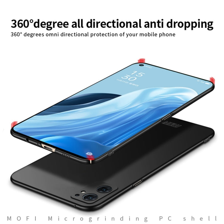 MOFI Frosted PC Ultra-thin Hard Case, For OPPO Find X5, For OPPO Find X5 Lite / Reno7 Global, For OPPO Reno7 4G / F21 Pro 4G