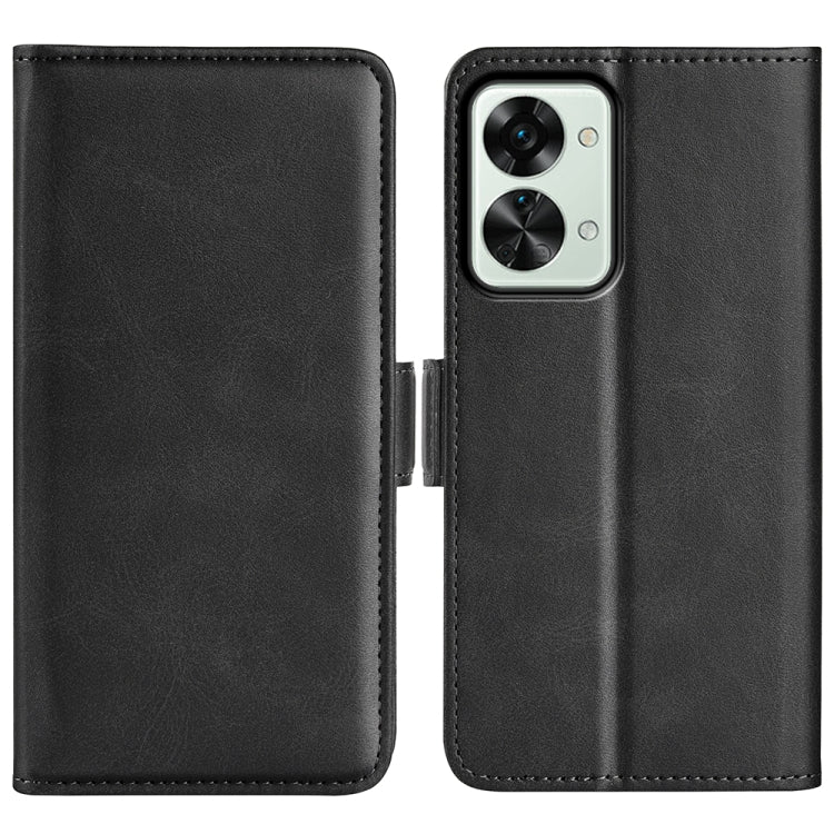 For OnePlus Nord 2T 5G Dual-side Magnetic Buckle Flip Leather Phone Case, For OnePlus Nord 2T 5G