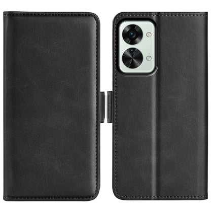 For OnePlus Nord 2T 5G Dual-side Magnetic Buckle Flip Leather Phone Case, For OnePlus Nord 2T 5G
