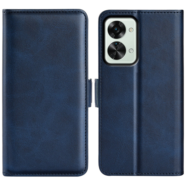 For OnePlus Nord 2T 5G Dual-side Magnetic Buckle Flip Leather Phone Case, For OnePlus Nord 2T 5G