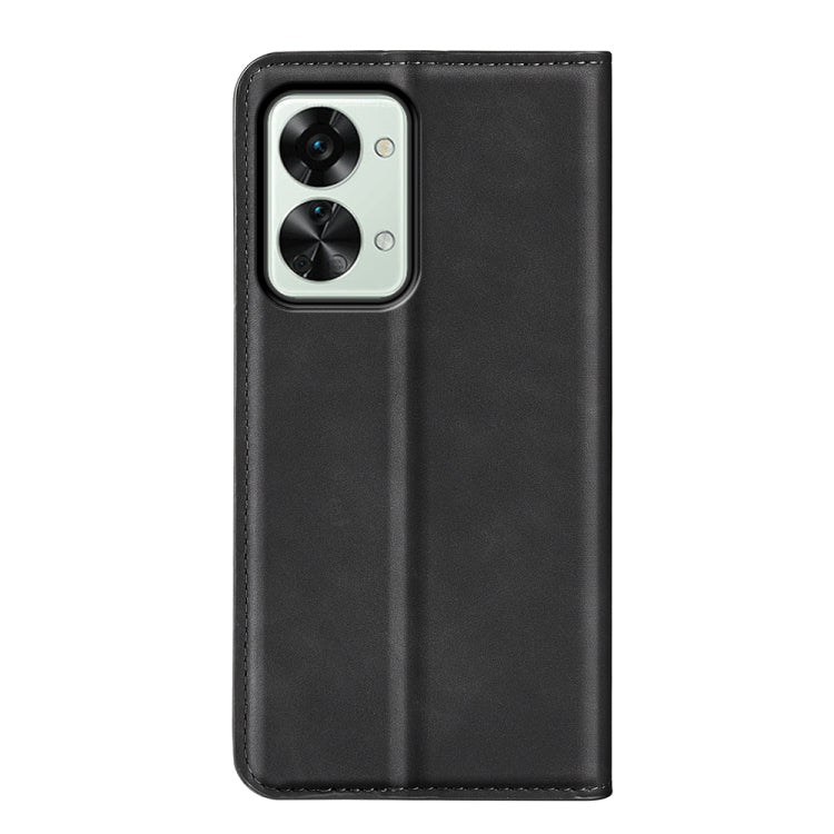 For OnePlus Nord 2T 5G Retro-skin Magnetic Suction Flip Leather Phone Case, For OnePlus Nord 2T 5G