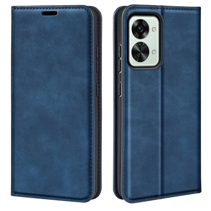 For OnePlus Nord 2T 5G Retro-skin Magnetic Suction Flip Leather Phone Case, For OnePlus Nord 2T 5G
