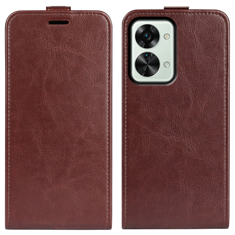 For OnePlus Nord 2T 5G R64 Texture Vertical Flip Leather Phone Case, For OnePlus Nord 2T 5G