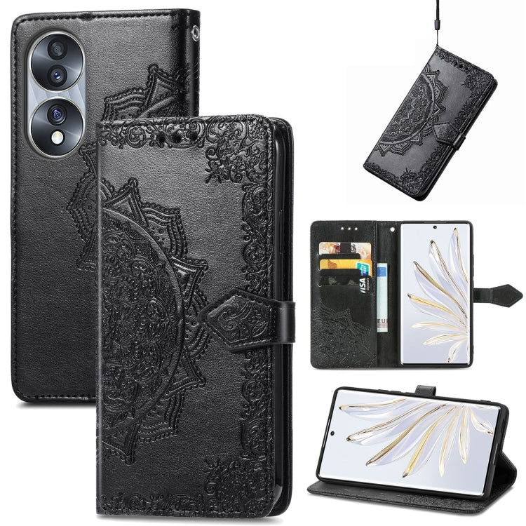Mandala Flower Embossed Horizontal Flip Leather Phone Case, For Honor 70, For Honor Play 30 Plus / X7, For Nokia C21, For OnePlus Nord 2T