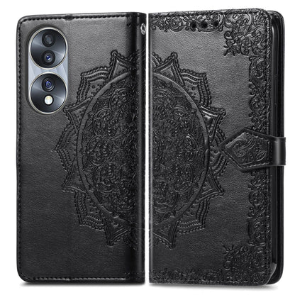 Mandala Flower Embossed Horizontal Flip Leather Phone Case, For Honor 70, For Honor Play 30 Plus / X7, For Nokia C21, For OnePlus Nord 2T