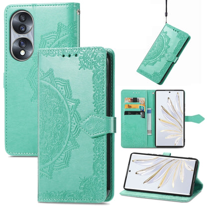 Mandala Flower Embossed Horizontal Flip Leather Phone Case, For Honor 70, For Honor Play 30 Plus / X7, For Nokia C21, For OnePlus Nord 2T