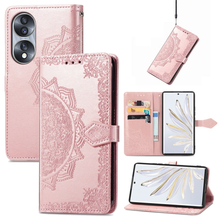 Mandala Flower Embossed Horizontal Flip Leather Phone Case, For Honor 70, For Honor Play 30 Plus / X7, For Nokia C21, For OnePlus Nord 2T