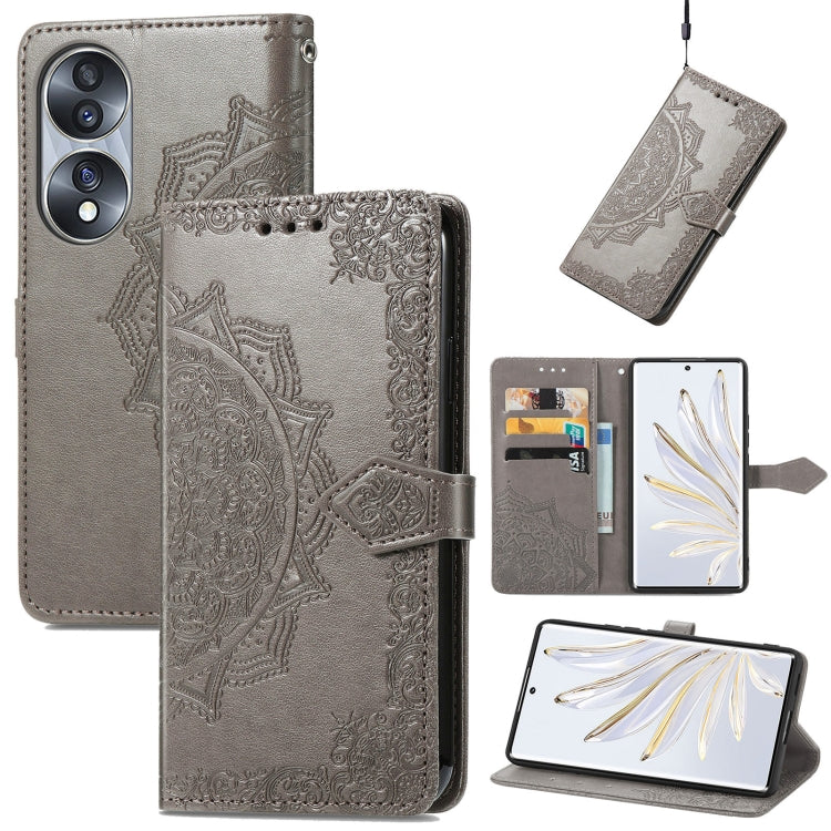 Mandala Flower Embossed Horizontal Flip Leather Phone Case, For Honor 70, For Honor Play 30 Plus / X7, For Nokia C21, For OnePlus Nord 2T