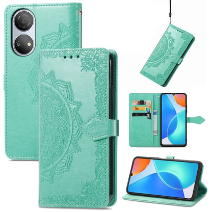 Mandala Flower Embossed Horizontal Flip Leather Phone Case, For Honor 70, For Honor Play 30 Plus / X7, For Nokia C21, For OnePlus Nord 2T