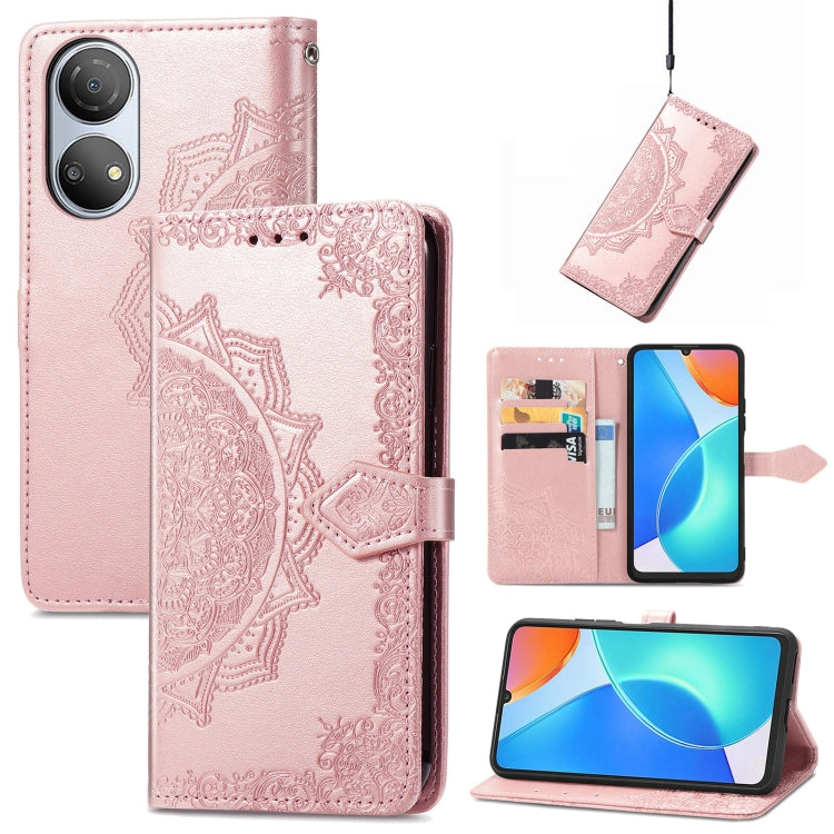Mandala Flower Embossed Horizontal Flip Leather Phone Case, For Honor 70, For Honor Play 30 Plus / X7, For Nokia C21, For OnePlus Nord 2T