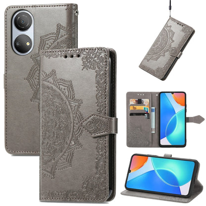 Mandala Flower Embossed Horizontal Flip Leather Phone Case, For Honor 70, For Honor Play 30 Plus / X7, For Nokia C21, For OnePlus Nord 2T