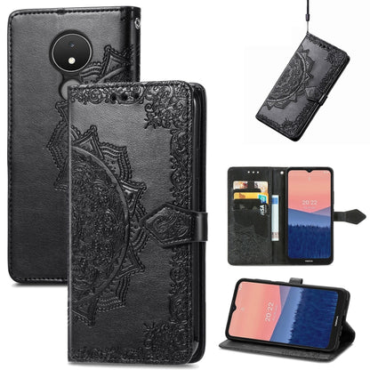 Mandala Flower Embossed Horizontal Flip Leather Phone Case, For Honor 70, For Honor Play 30 Plus / X7, For Nokia C21, For OnePlus Nord 2T