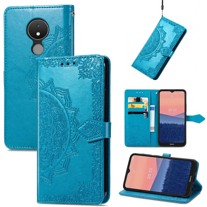 Mandala Flower Embossed Horizontal Flip Leather Phone Case, For Honor 70, For Honor Play 30 Plus / X7, For Nokia C21, For OnePlus Nord 2T