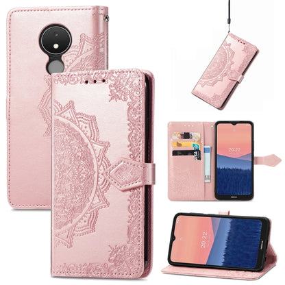 Mandala Flower Embossed Horizontal Flip Leather Phone Case, For Honor 70, For Honor Play 30 Plus / X7, For Nokia C21, For OnePlus Nord 2T