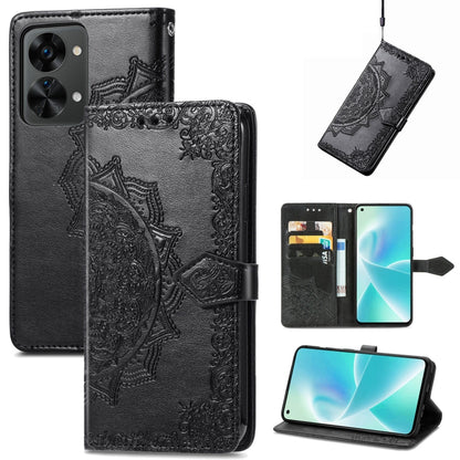 Mandala Flower Embossed Horizontal Flip Leather Phone Case, For Honor 70, For Honor Play 30 Plus / X7, For Nokia C21, For OnePlus Nord 2T