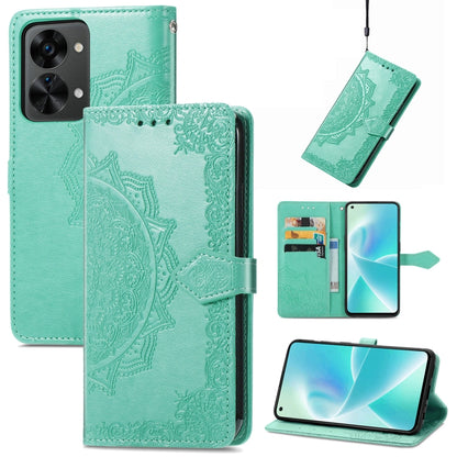 Mandala Flower Embossed Horizontal Flip Leather Phone Case, For Honor 70, For Honor Play 30 Plus / X7, For Nokia C21, For OnePlus Nord 2T