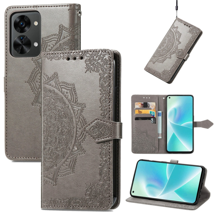 Mandala Flower Embossed Horizontal Flip Leather Phone Case, For Honor 70, For Honor Play 30 Plus / X7, For Nokia C21, For OnePlus Nord 2T