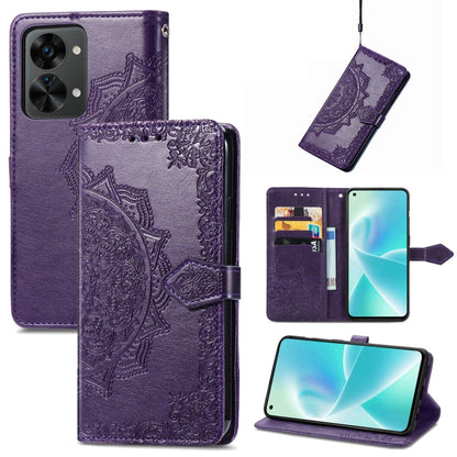 Mandala Flower Embossed Horizontal Flip Leather Phone Case, For Honor 70, For Honor Play 30 Plus / X7, For Nokia C21, For OnePlus Nord 2T