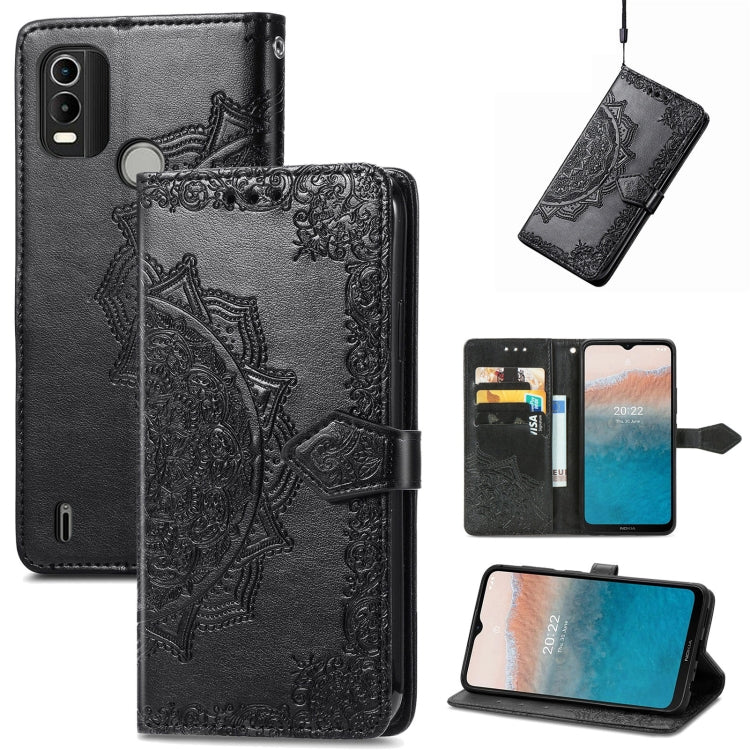 Mandala Flower Embossed Leather Phone Case, For Motorola Moto G42, For Motorola Moto G62, For Nokia C21 Plus, For Nokia C200, For OnePlus Nord CE 2 Lite 5G