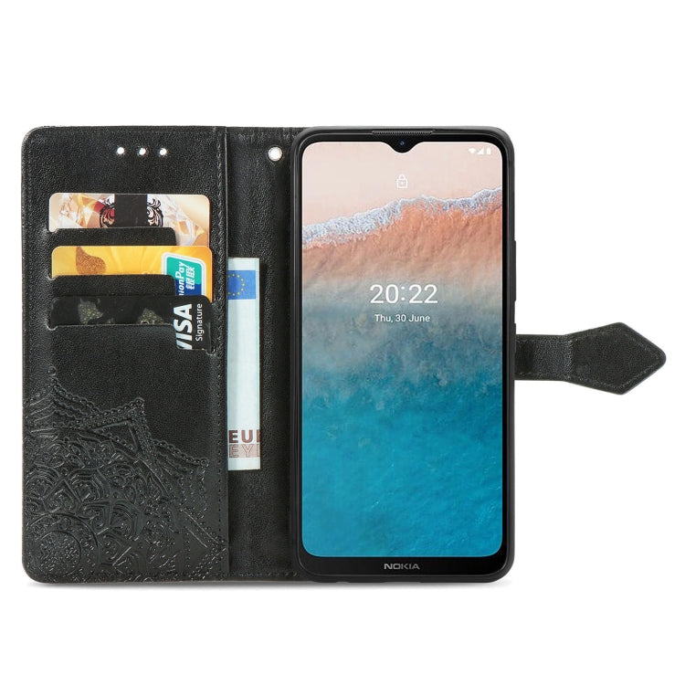 Mandala Flower Embossed Leather Phone Case, For Motorola Moto G42, For Motorola Moto G62, For Nokia C21 Plus, For Nokia C200, For OnePlus Nord CE 2 Lite 5G