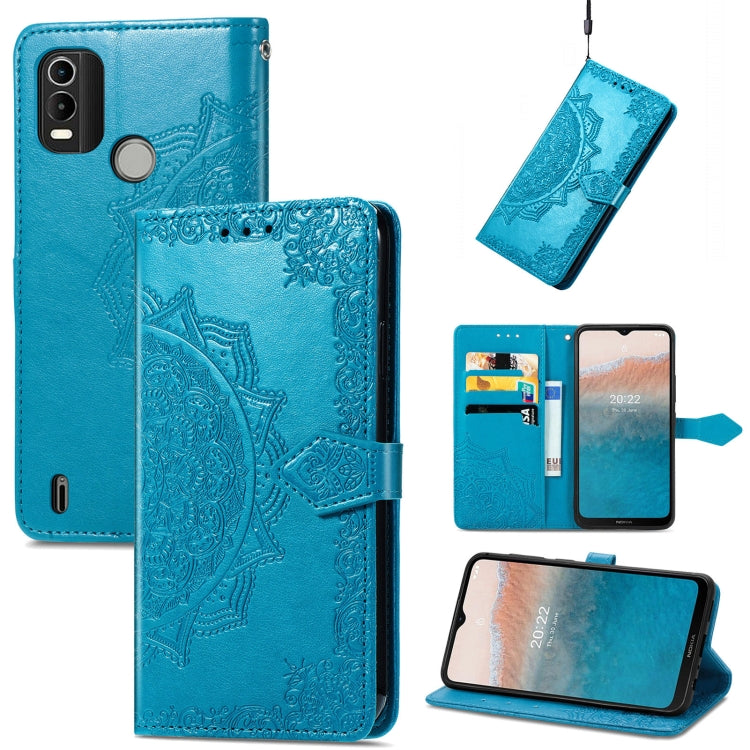 Mandala Flower Embossed Leather Phone Case, For Motorola Moto G42, For Motorola Moto G62, For Nokia C21 Plus, For Nokia C200, For OnePlus Nord CE 2 Lite 5G