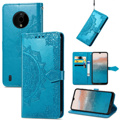 Mandala Flower Embossed Leather Phone Case, For Motorola Moto G42, For Motorola Moto G62, For Nokia C21 Plus, For Nokia C200, For OnePlus Nord CE 2 Lite 5G