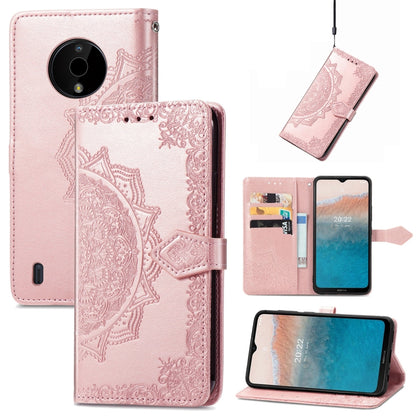 Mandala Flower Embossed Leather Phone Case, For Motorola Moto G42, For Motorola Moto G62, For Nokia C21 Plus, For Nokia C200, For OnePlus Nord CE 2 Lite 5G