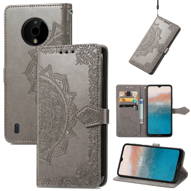 Mandala Flower Embossed Leather Phone Case, For Motorola Moto G42, For Motorola Moto G62, For Nokia C21 Plus, For Nokia C200, For OnePlus Nord CE 2 Lite 5G