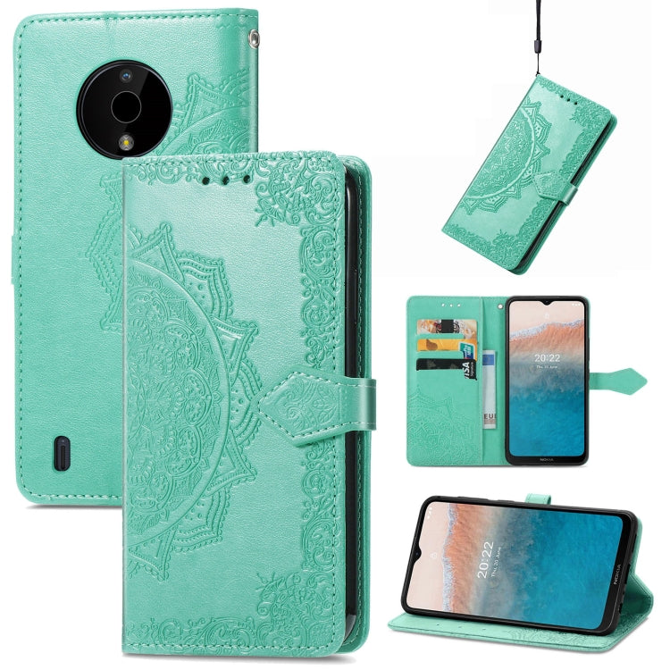 Mandala Flower Embossed Leather Phone Case, For Motorola Moto G42, For Motorola Moto G62, For Nokia C21 Plus, For Nokia C200, For OnePlus Nord CE 2 Lite 5G