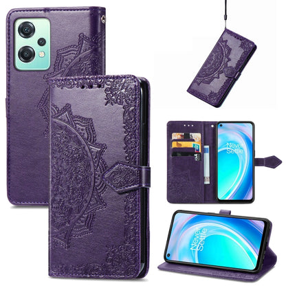 Mandala Flower Embossed Leather Phone Case, For Motorola Moto G42, For Motorola Moto G62, For Nokia C21 Plus, For Nokia C200, For OnePlus Nord CE 2 Lite 5G
