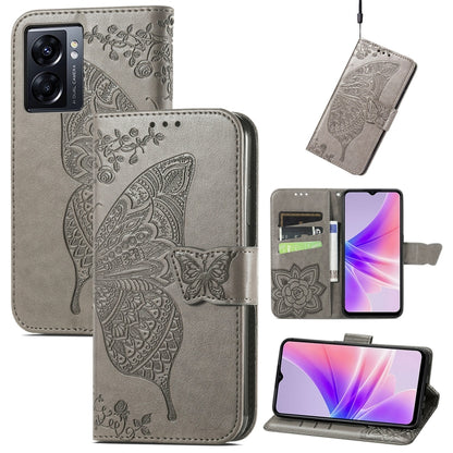 Butterfly Love Flower Embossed Flip Leather Phone Case, For Realme GT Neo 3, For Realme C30, For OPPO A77