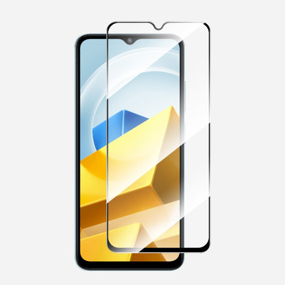 For Xiaomi Poco M5 ENKAY Full Glue 0.26mm 9H 2.5D Tempered Glass Full Film, 1pcs, 2pcs, 5pcs, 10pcs