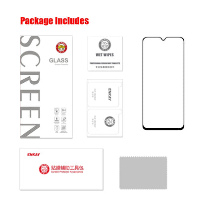 For Xiaomi Poco M5 ENKAY Full Glue 0.26mm 9H 2.5D Tempered Glass Full Film, 1pcs, 2pcs, 5pcs, 10pcs