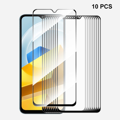 For Xiaomi Poco M5 ENKAY Full Glue 0.26mm 9H 2.5D Tempered Glass Full Film, 1pcs, 2pcs, 5pcs, 10pcs
