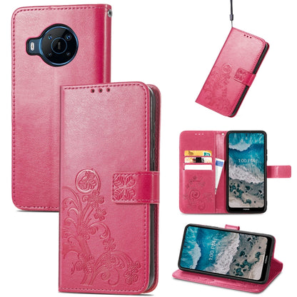 Four-leaf Clasp Embossed Buckle Leather Phone Case, For Huawei Nova 10, For Nokia X100 5G, For OnePlus 10T, For T-Mobile REVVL 6 5G