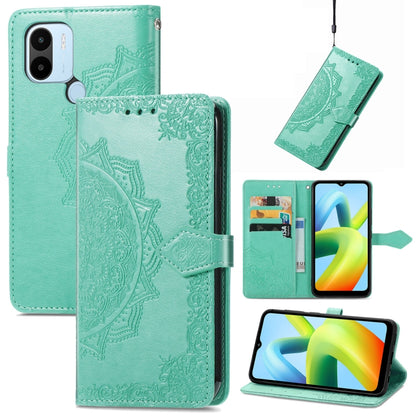 Mandala Flower Embossed Leather Phone Case, For ZTE Blade V40 Pro, For Xiaomi Redmi A1+, For Huawei Mate 50 Pro, For Xiaomi Poco X3 Pro