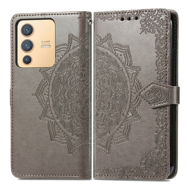 Mandala Flower Embossed Leather Phone Case, For vivo V23 5G, For vivo X80 Lite, For vivo X80 Pro