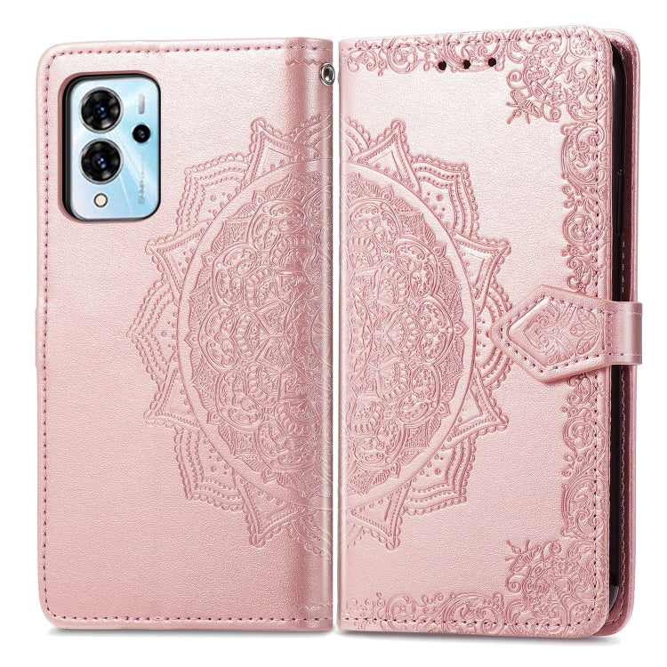 Mandala Flower Embossed Leather Phone Case, For ZTE Blade V40 Pro, For Xiaomi Redmi A1+, For Huawei Mate 50 Pro, For Xiaomi Poco X3 Pro