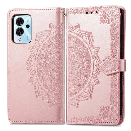 Mandala Flower Embossed Leather Phone Case, For ZTE Blade V40 Pro, For Xiaomi Redmi A1+, For Huawei Mate 50 Pro, For Xiaomi Poco X3 Pro