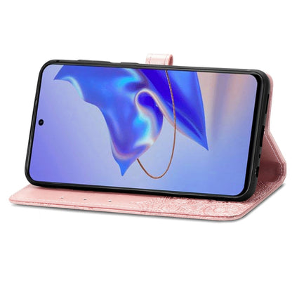 Mandala Flower Embossed Leather Phone Case, For ZTE Blade V40 Pro, For Xiaomi Redmi A1+, For Huawei Mate 50 Pro, For Xiaomi Poco X3 Pro