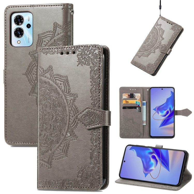 Mandala Flower Embossed Leather Phone Case, For ZTE Blade V40 Pro, For Xiaomi Redmi A1+, For Huawei Mate 50 Pro, For Xiaomi Poco X3 Pro