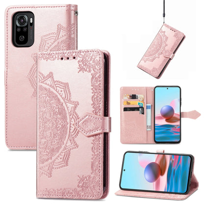 Mandala Flower Embossed Leather Phone Case, For Xiaomi Poco X4 GT, For Xiaomi Redmi Note 10S, For Asus Zenfone 9, For vivo T2X 5G