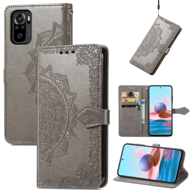 Mandala Flower Embossed Leather Phone Case, For Xiaomi Poco X4 GT, For Xiaomi Redmi Note 10S, For Asus Zenfone 9, For vivo T2X 5G