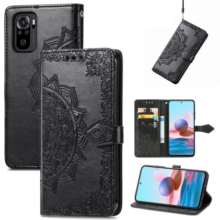 Mandala Flower Embossed Leather Phone Case, For Xiaomi Poco X4 GT, For Xiaomi Redmi Note 10S, For Asus Zenfone 9, For vivo T2X 5G