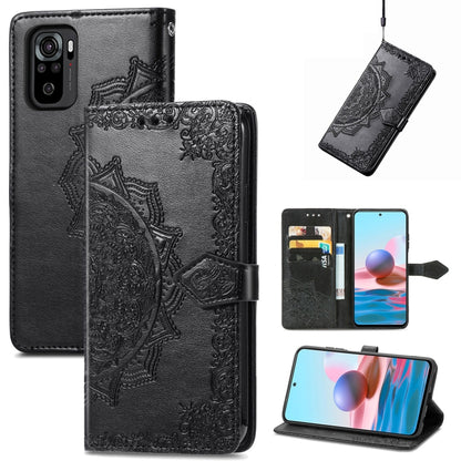 Mandala Flower Embossed Leather Phone Case, For Xiaomi Poco X4 GT, For Xiaomi Redmi Note 10S, For Asus Zenfone 9, For vivo T2X 5G