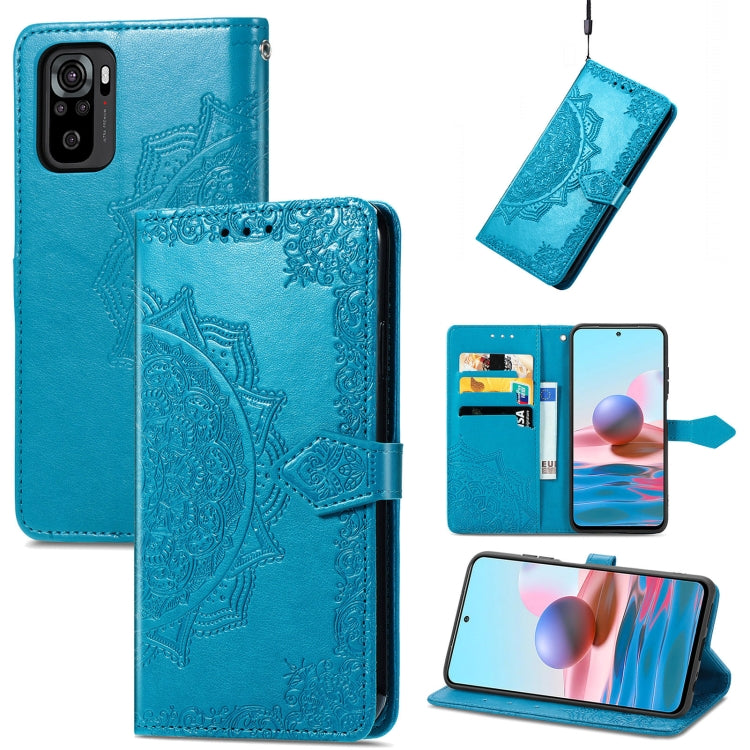 Mandala Flower Embossed Leather Phone Case, For Xiaomi Poco X4 GT, For Xiaomi Redmi Note 10S, For Asus Zenfone 9, For vivo T2X 5G