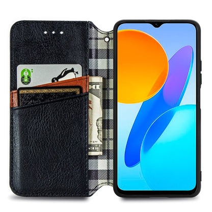Cubic Grid Pressed Magnetic Leather Phone Case, For Honor X8 5G, For infinix Note 11, For OPPO Reno8 Pro, For OPPO Reno8