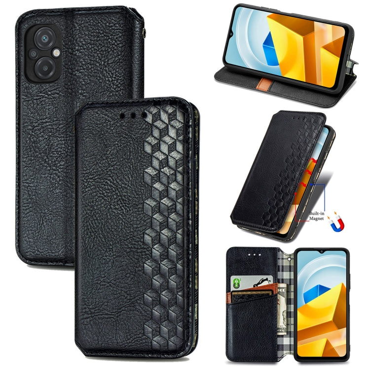 Cubic Grid Pressed Magnetic Leather Phone Case, For Xiaomi Poco M5, For vivo T2X 5G, For Xiaomi 12S Ultra, For ZTE Blade A72 4G