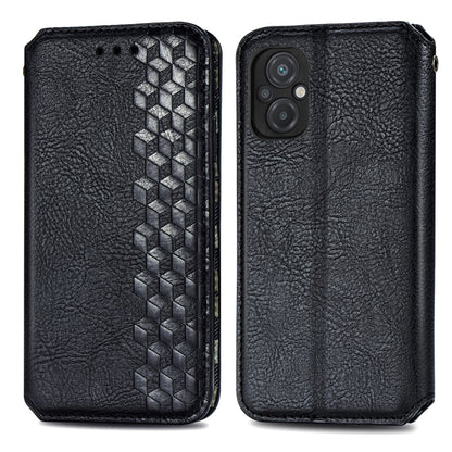 Cubic Grid Pressed Magnetic Leather Phone Case, For Xiaomi Poco M5, For vivo T2X 5G, For Xiaomi 12S Ultra, For ZTE Blade A72 4G