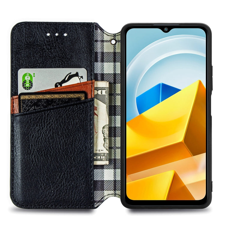 Cubic Grid Pressed Magnetic Leather Phone Case, For Xiaomi Poco M5, For vivo T2X 5G, For Xiaomi 12S Ultra, For ZTE Blade A72 4G